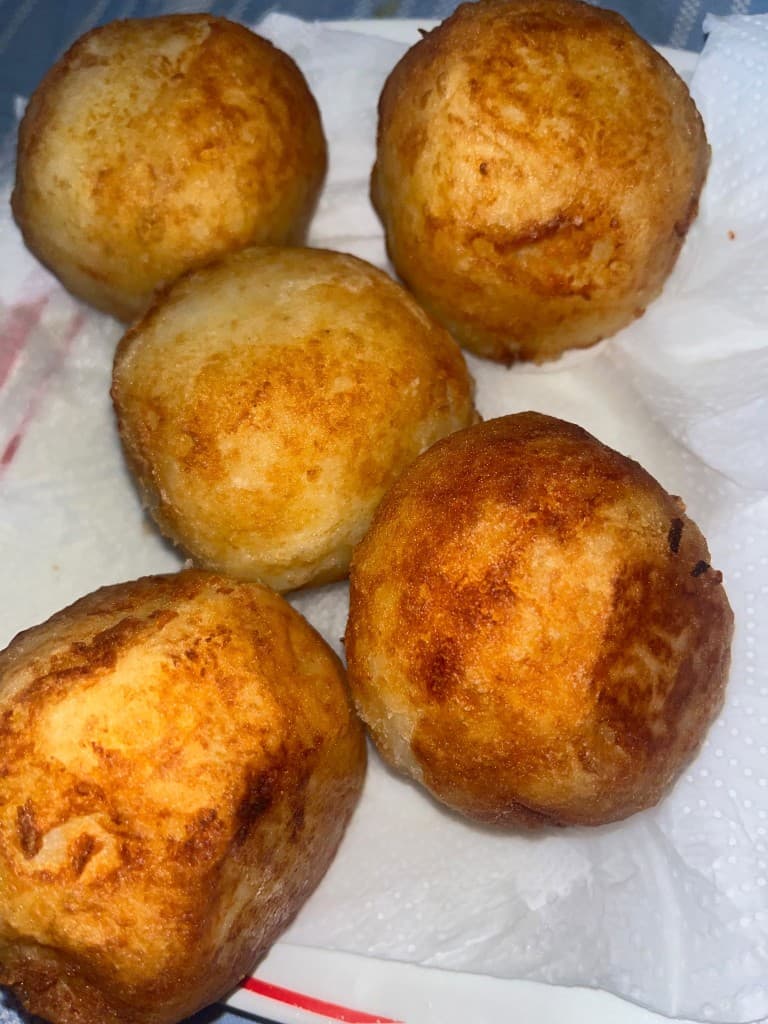 Potato Balls with Seasoned Ground Beef, $4 each